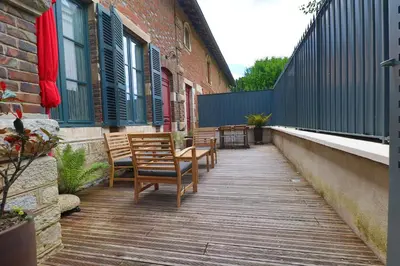 Balcon ou terrasse dans l'établissement Le Chalet Saint Vincent