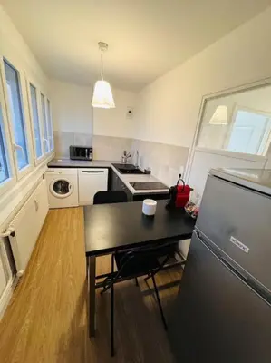 Cuisine ou kitchenette dans l'établissement Appartement Chalon