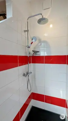Salle de bains dans l'établissement Au bout du Ciel - Maison avec garage, terrasse, cave