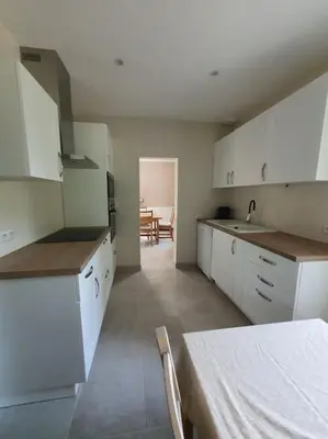 Cuisine ou kitchenette dans l'établissement Gite de Charme des 3 Allures