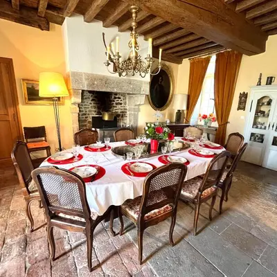 Coin salon dans l'établissement Maison de famille Jacqueline