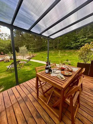 Jardin de l'établissement La cabotte du renard
