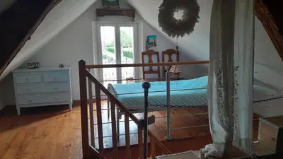 Un ou plusieurs lits dans un hébergement de l'établissement Petit gîte de Montassin