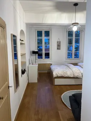 Un ou plusieurs lits dans un hébergement de l'établissement Appartement Dijon le Zola
