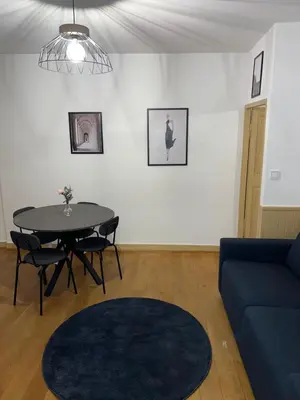 Coin salon dans l'établissement Appartement Dijon le Zola