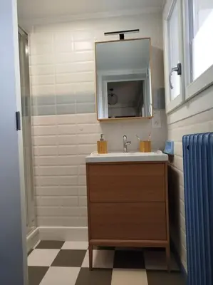 Salle de bains dans l'établissement Appartement plein centre avec terrasse