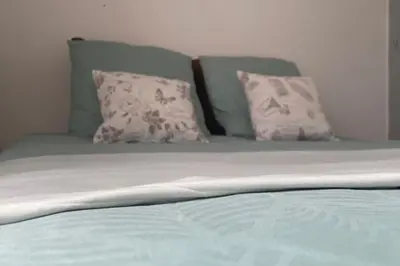 Un ou plusieurs lits dans un hébergement de l'établissement Cosy au Cœur de Dijon