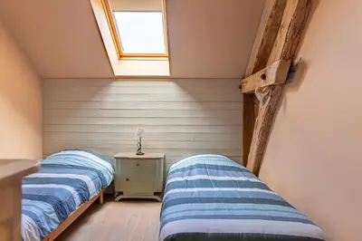 Un ou plusieurs lits dans un hébergement de l'établissement Le Theureau Gîte voor 6 personen