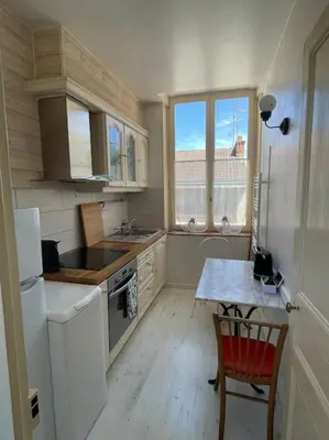Cuisine ou kitchenette dans l'établissement Appartement - Dijon centre