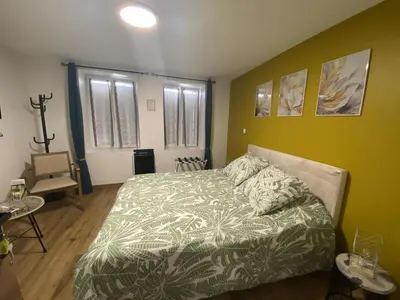 Un ou plusieurs lits dans un hébergement de l'établissement Chez Marie et Angel