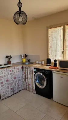 Cuisine ou kitchenette dans l'établissement Appartement La pierre de bresse
