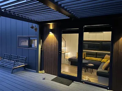 Coin salon dans l'établissement Tiny House Ti Nid 4 étoiles