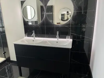 Salle de bains dans l'établissement L'Hotel Particulier