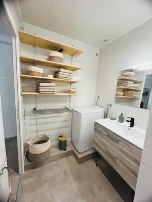 Salle de bains dans l'établissement La Maison Cosy