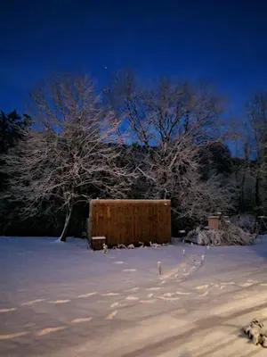 L'établissement La Casa du Vau - Tiny House en hiver
