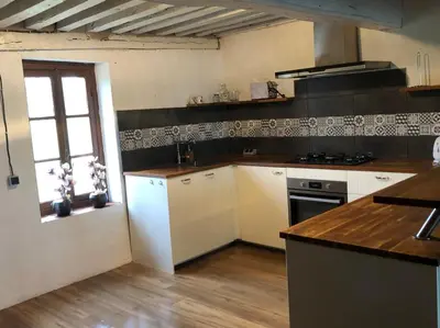 Cuisine ou kitchenette dans l'établissement Maison Bonheur Resort Bousset