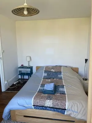 Un ou plusieurs lits dans un hébergement de l'établissement La maison de Laulli