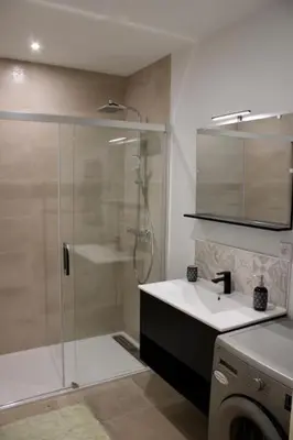 Salle de bains dans l'établissement Le relais