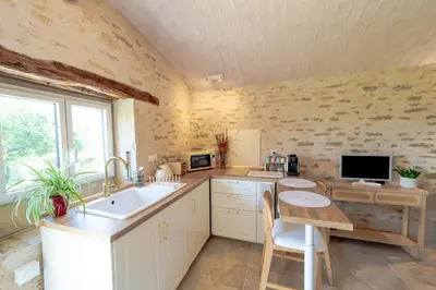 Cuisine ou kitchenette dans l'établissement L'Échappée Belle Vue