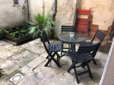 Terrasse ou espace extérieur de l'établissement Appartement cosy en centre ville