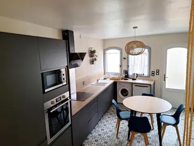 Cuisine ou kitchenette dans l'établissement le Nolaytoît