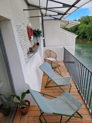 Balcon ou terrasse dans l'établissement La Maison du Pêcheur