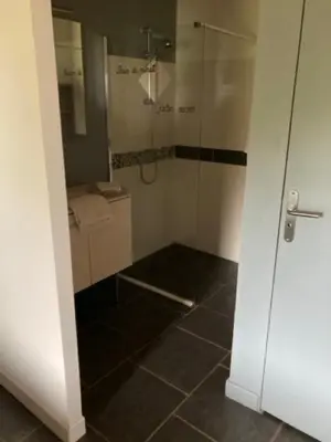 Salle de bains dans l'établissement Lodge détente et spa