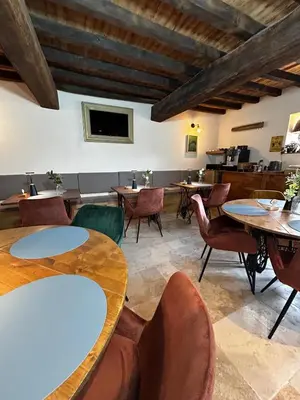Coin salon dans l'établissement Domaine Kaet