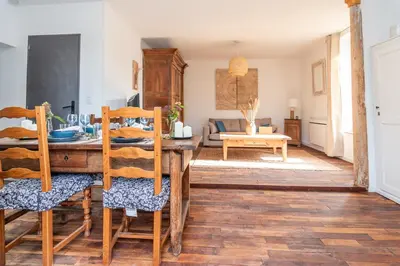 Coin salon dans l'établissement L'appartement de Marie - Appt avec terrasse