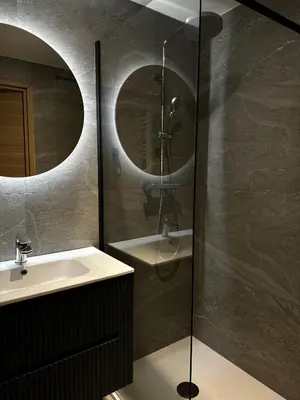 Salle de bains dans l'établissement Appartement moderne