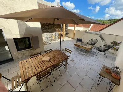 Balcon ou terrasse dans l'établissement Maison Perrières