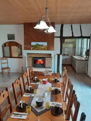 Cuisine ou kitchenette dans l'établissement L'instant Beaun'heur