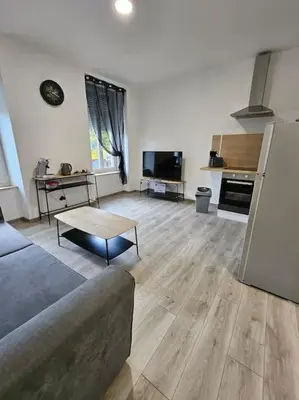 Cuisine ou kitchenette dans l'établissement Appartement Saint-Vallier 71