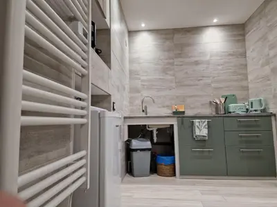 Cuisine ou kitchenette dans l'établissement Votre gîte au Domaine du Lynx