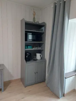 Cuisine ou kitchenette dans l'établissement Votre gîte au Domaine du Lynx