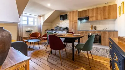 Cuisine ou kitchenette dans l'établissement Rude - Rétro chic