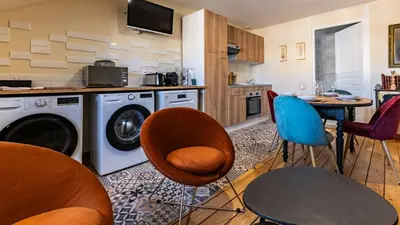 Cuisine ou kitchenette dans l'établissement Rude - Rétro chic