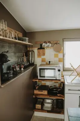 Cuisine ou kitchenette dans l'établissement Petite maison cosy Chez Georges