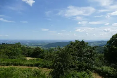 Paysage naturel près de le camping