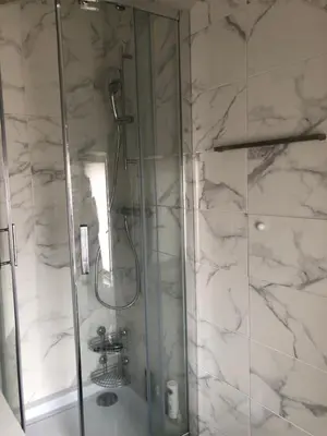 Salle de bains dans l'établissement Agréable T2 au centre de Dijon