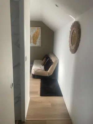 Coin salon dans l'établissement Agréable T2 au centre de Dijon