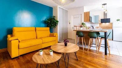 Cuisine ou kitchenette dans l'établissement Le Chouette Toucan