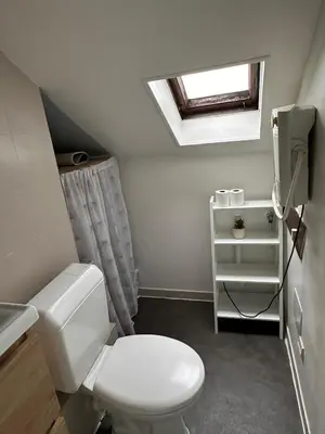 Salle de bains dans l'établissement Studio Le Frêne