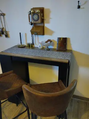 Cuisine ou kitchenette dans l'établissement L'évasion de l'ouest