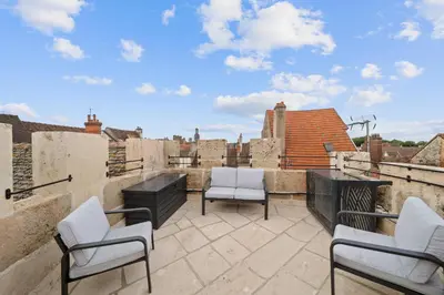 Coin salon dans l'établissement La Terrasse de La Tour