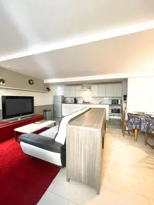 Cuisine ou kitchenette dans l'établissement Le repos Bressan