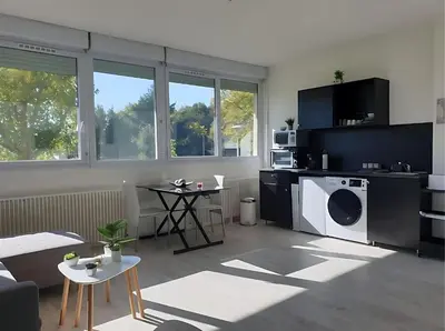 Cuisine ou kitchenette dans l'établissement Appartement Le Classik' PARKING PRIVÉ