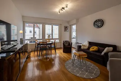 Coin salon dans l'établissement Chez André