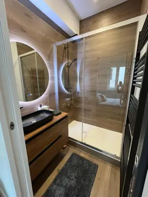 Salle de bains dans l'établissement Loft Pasteur - Homillesime