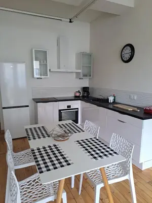 Cuisine ou kitchenette dans l'établissement Lons centre T1 rue du commerce